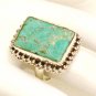 RG130       Turquoise Ring in Sterling Silver, Size 8