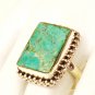 RG130       Turquoise Ring in Sterling Silver, Size 8