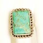 RG130       Turquoise Ring in Sterling Silver, Size 8