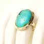 RG136       Turquoise Ring in Sterling Silver, Size 8