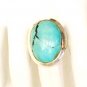 RG136       Turquoise Ring in Sterling Silver, Size 8