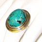 RG096       Turquoise Ring in Sterling Silver, Size 9