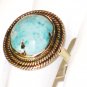 RG100       Turquoise Ring in Sterling Silver, Size 9