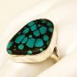 RG129       Turquoise Ring in Sterling Silver, Size 9