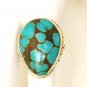 RG180       Turquoise Ring in Sterling Silver, Size 5