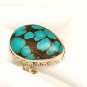 RG180       Turquoise Ring in Sterling Silver, Size 5