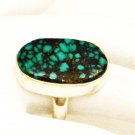 RG153       Turquoise Ring in Sterling Silver, Size 6