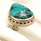 RG183       Turquoise Ring in Sterling Silver, Size 6Turquoise Ring in Sterling Silver, Size 6