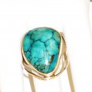 RG144       Turquoise Ring in Sterling Silver, Size 7