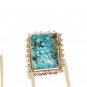 RG148       Turquoise Ring in Sterling Silver, Size 7