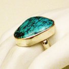 RG150       Turquoise Ring in Sterling Silver, Size 7