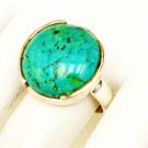 RG151       Turquoise Ring in Sterling Silver, Size 7