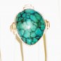 RG152       Turquoise Ring in Sterling Silver, Size 7