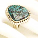 RG154       Turquoise Ring in Sterling Silver, Size 7