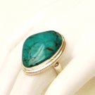 RG161       Turquoise Ring in Sterling Silver, Size 7