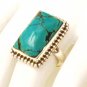 RG168       Turquoise Ring in Sterling Silver, Size 7