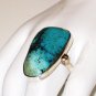 RG143       Turquoise Ring in Sterling Silver, Size 8