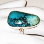 RG143       Turquoise Ring in Sterling Silver, Size 8
