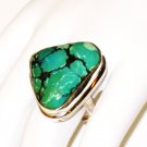 RG157       Turquoise Ring in Sterling Silver, Size 8