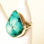 RG160       Turquoise Ring in Sterling Silver, Size 8