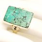 RG167       Turquoise Ring in Sterling Silver, Size 8