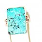 RG167       Turquoise Ring in Sterling Silver, Size 8