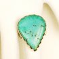RG169       Turquoise Ring in Sterling Silver, Size 8