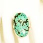 RG170       Turquoise Ring in Sterling Silver, Size 8