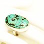 RG170       Turquoise Ring in Sterling Silver, Size 8