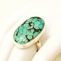 RG170       Turquoise Ring in Sterling Silver, Size 8