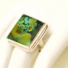 RG171       Turquoise Ring in Sterling Silver, Size 8