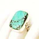 RG172       Turquoise Ring in Sterling Silver, Size 8