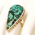 RG176       Turquoise Ring in Sterling Silver, Size 8