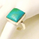 RG182       Turquoise Ring in Sterling Silver, Size 9