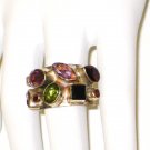 RG050       Mixed Stones  Ring in Sterling Silver, Size 6