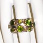 RG047 Mixed Stones Ring in Sterling Silver, Size 8