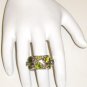RG047 Mixed Stones Ring in Sterling Silver, Size 8