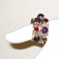 RG070       Mixed Stones  Ring in Sterling Silver, Size 8