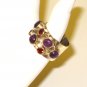 RG070       Mixed Stones  Ring in Sterling Silver, Size 8