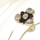 RG071       Mixed Stones  Ring in Sterling Silver, Size 9