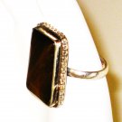 RG081       Agate Ring in Sterling Silver, Size 7