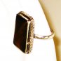 RG081       Agate Ring in Sterling Silver, Size 7