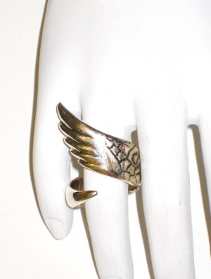 RG036       Antique Silver Ring in Sterling Silver, Size 7