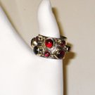 RG051       Garnet Ring in Sterling Silver, Size 6