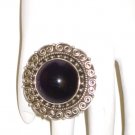 RG064       Garnet Ring in Sterling Silver, Size 6