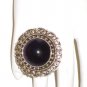 RG064       Garnet Ring in Sterling Silver, Size 6