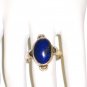 RG080       Lapis Lazuli Ring in Sterling Silver, Size 8