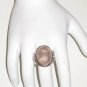 RG049       Rose Quartz Ring in Sterling Silver, Size 7