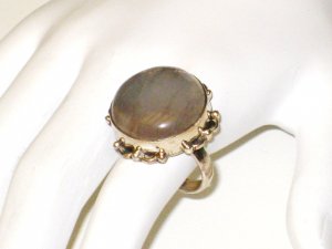 RG066       Rose Quartz Ring in Sterling Silver, Size 7