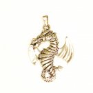 CP002       Ferocious Dragon Pendant in Sterling Silver